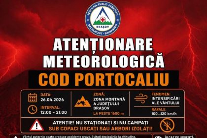 AVERTIZARE METEOROLOGICĂ