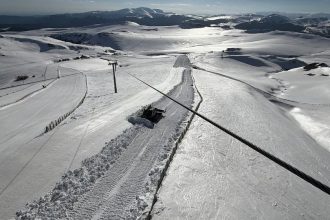 Vânt puternic în Sinaia