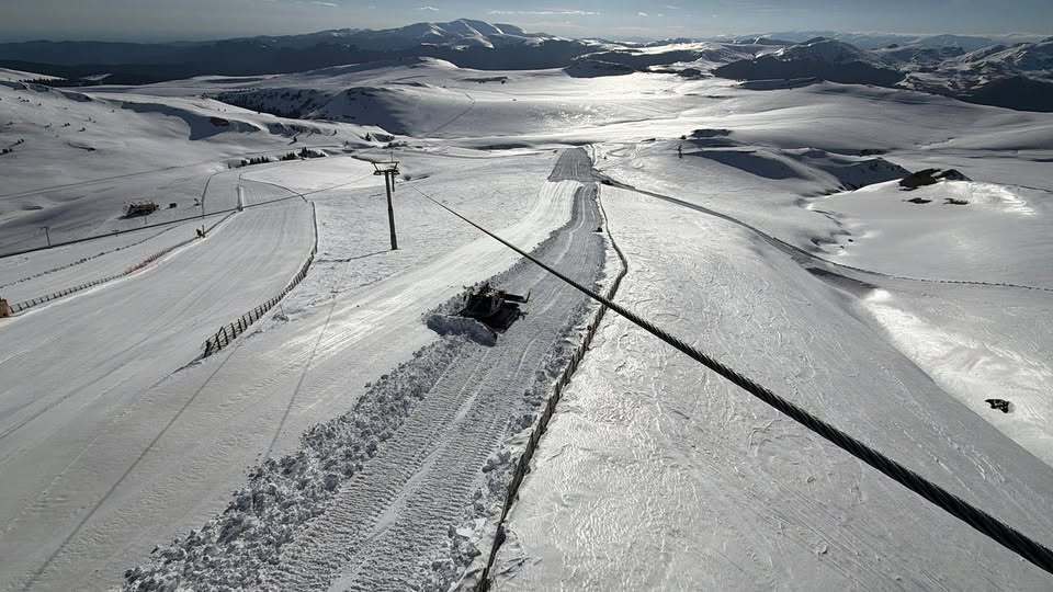 Vânt puternic în Sinaia