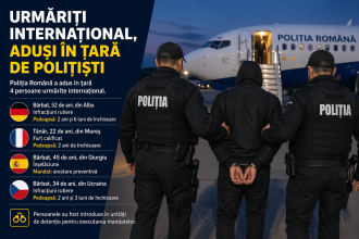 Patru persoane urmărite internațional,