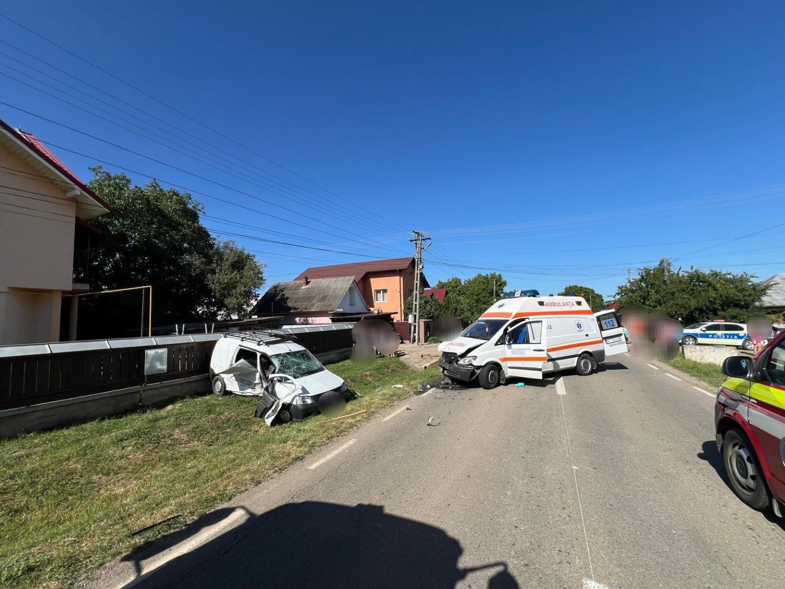 Accident cu trei răniți