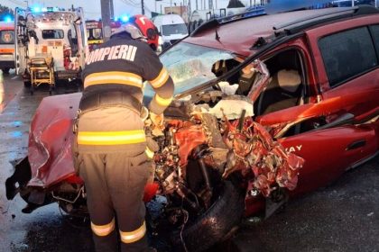 Accident grav pe DN 72A