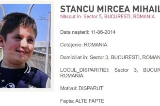Copil dispărut î