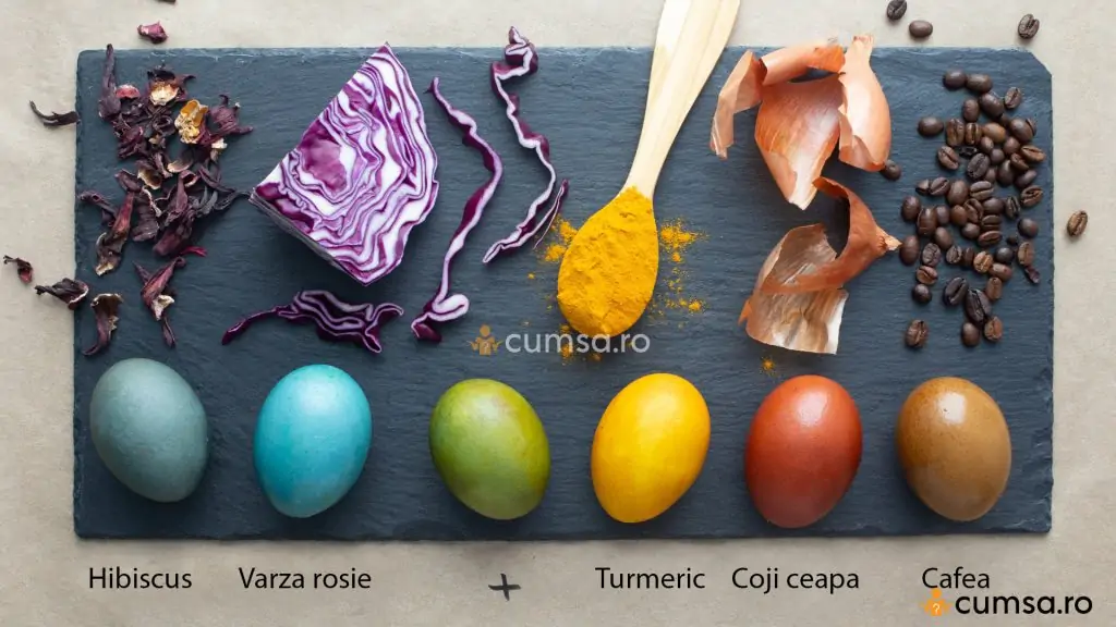 Cum poți colora natural ouăle