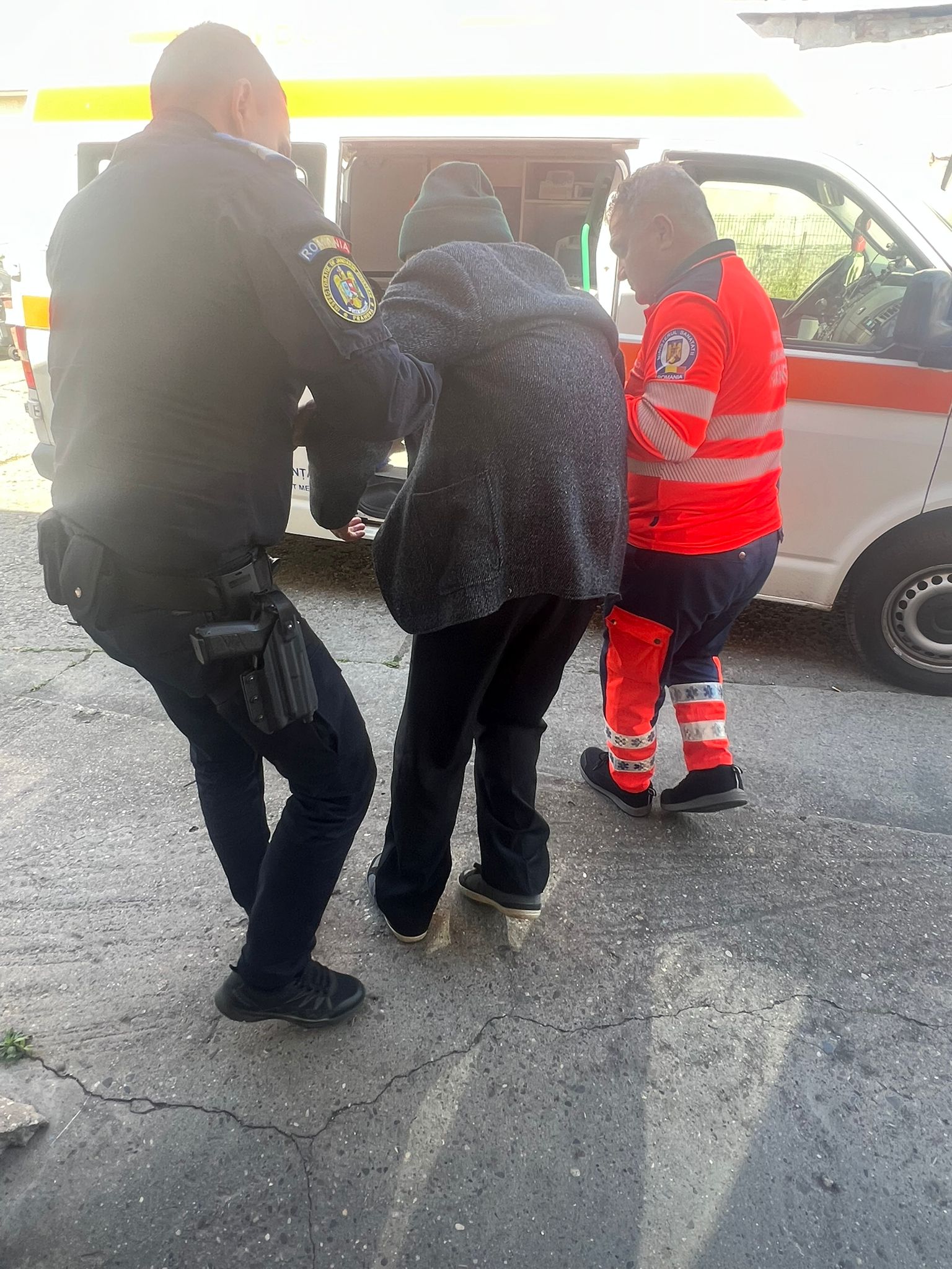 Bărbat în stare de inconștiență,