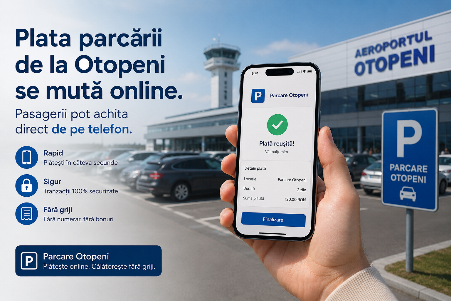 Plata parcării de la Otopeni