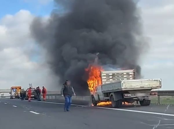 Incendiu pe Autostrada A1