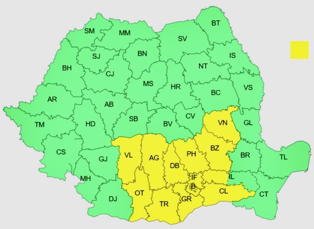 Cod galben de vreme rea î