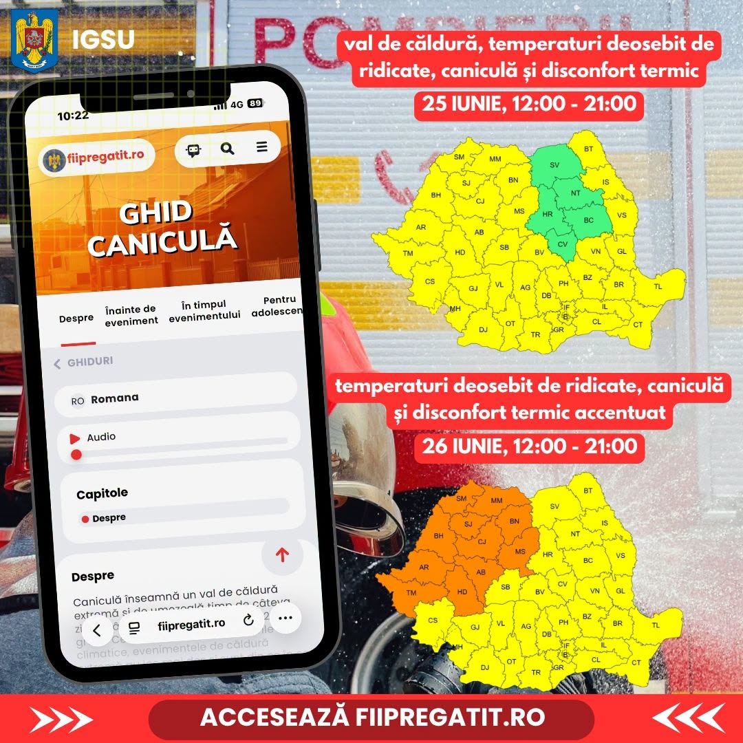 România intră sub asediul caniculei