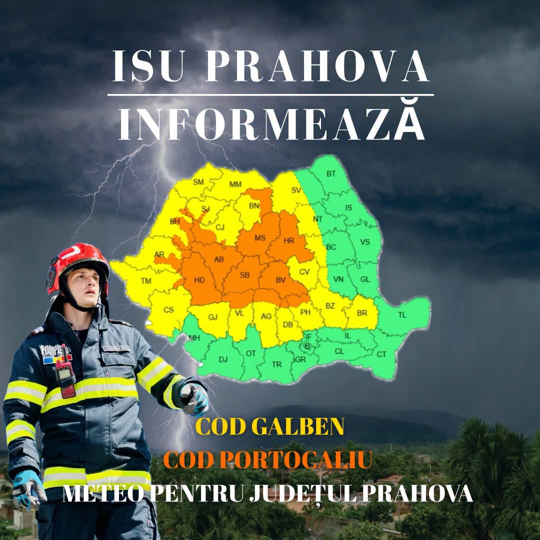 Alertă meteo în Prahova