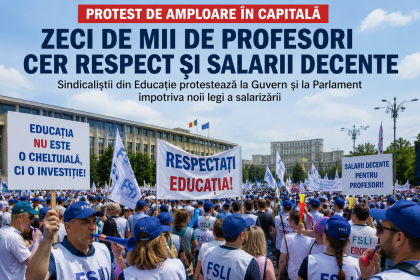 Mii de profesori ies în stradă