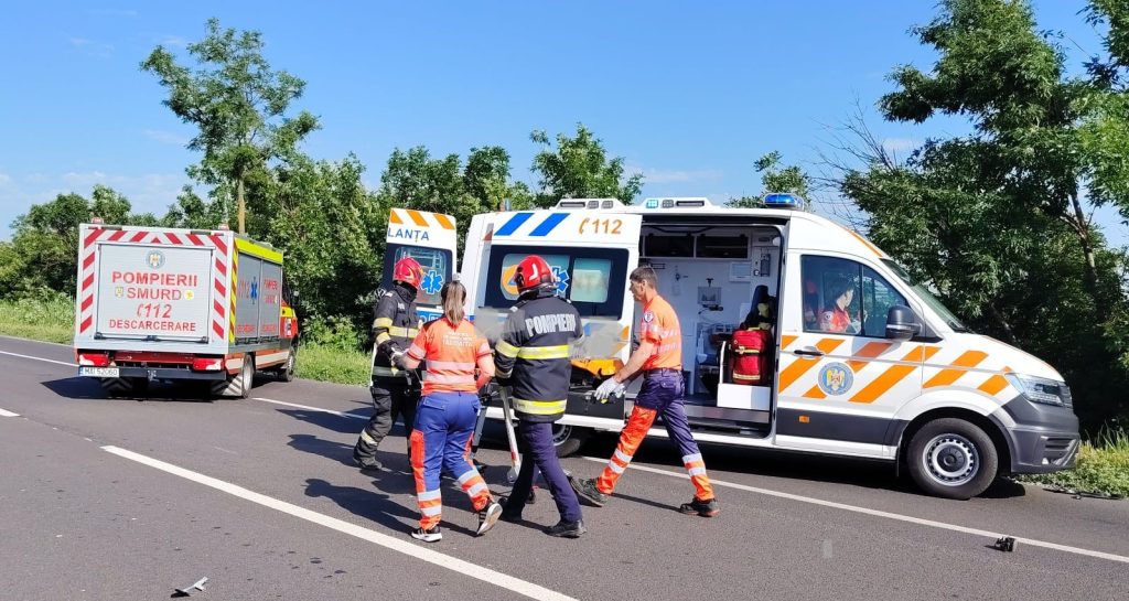 Accident grav pe DN2
