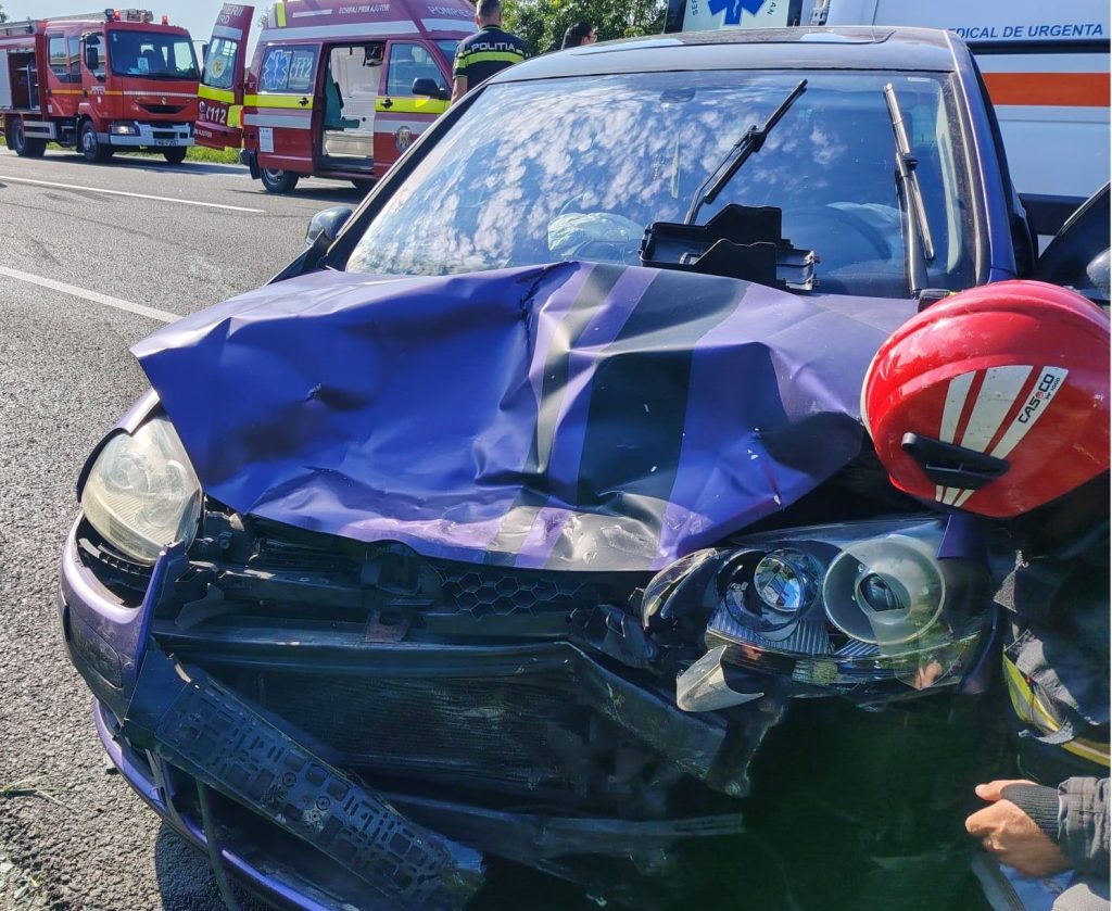 Accident grav pe DN2