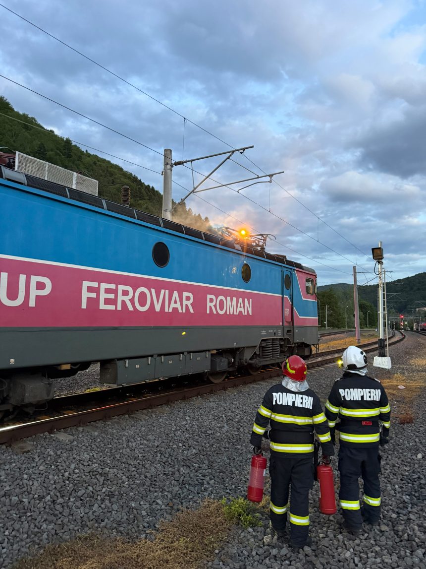 Incendiu la o locomotivă