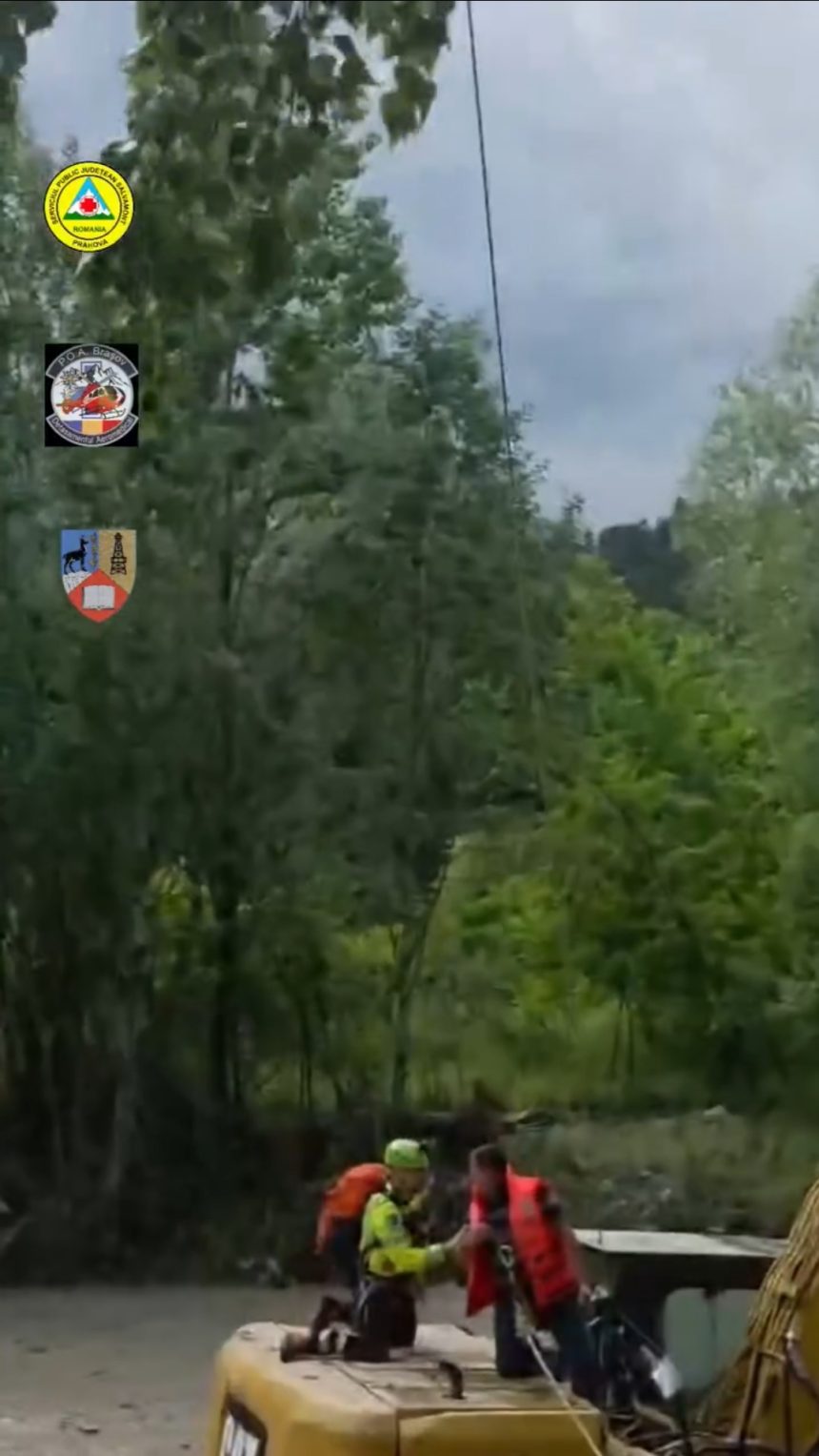 Bărbat salvat cu elicopterul