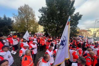 Ambulanțele pregătite de proteste