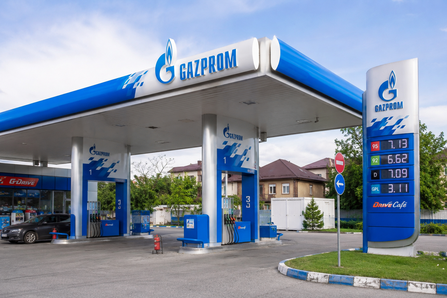Lanțul de benzinării Gazprom