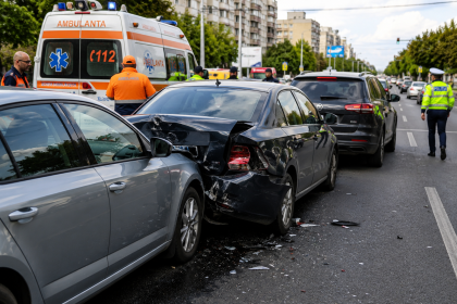 Accident în lanț pe Bulevardul
