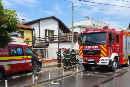 Explozie într-o locuință