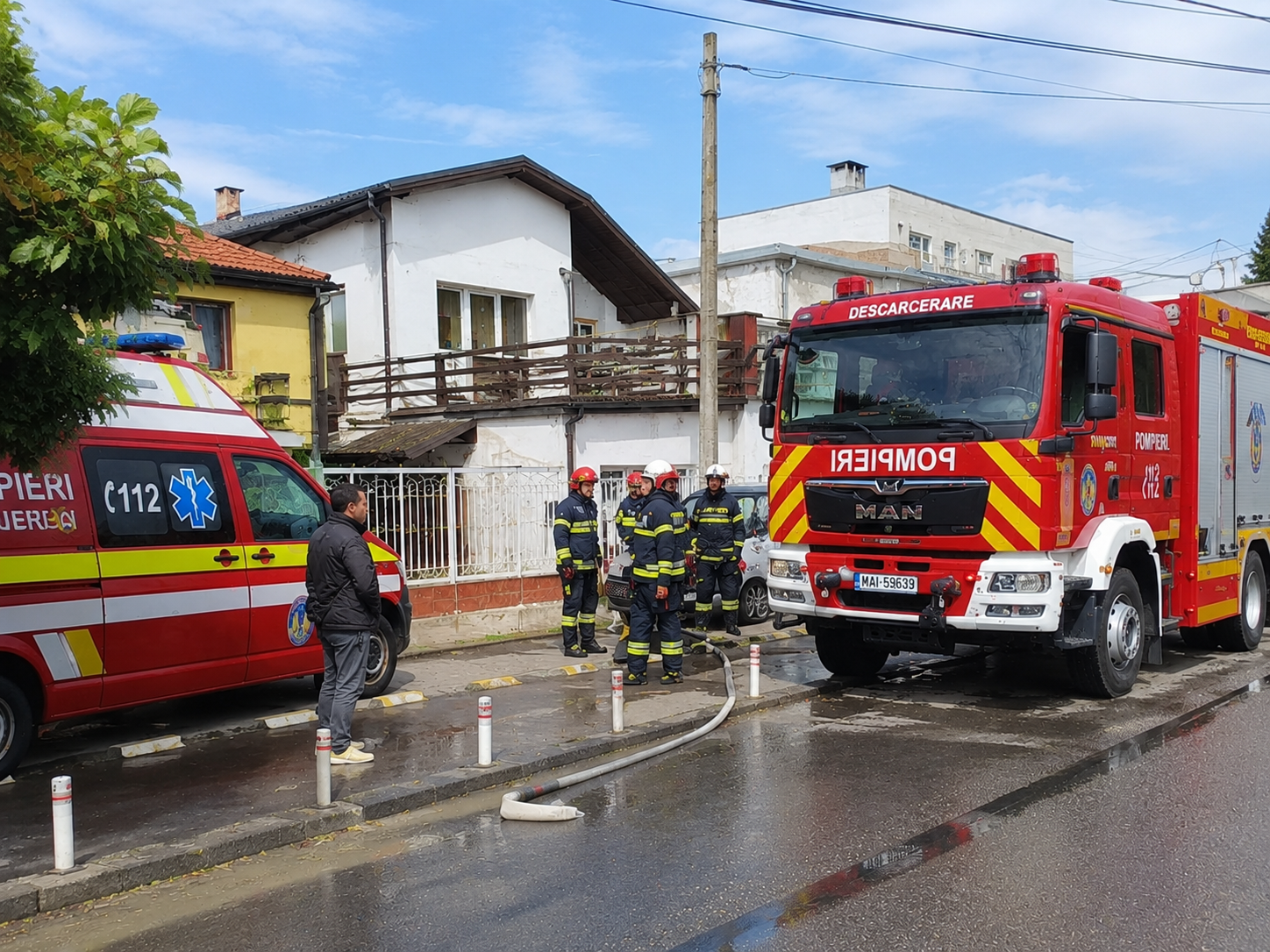 Explozie într-o locuință