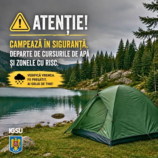 Atenție la camping