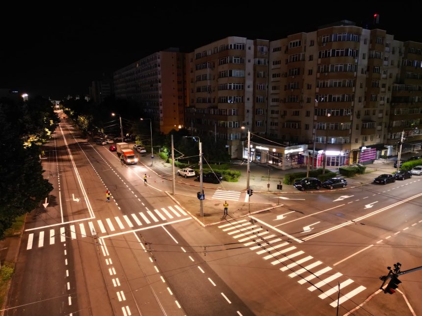 Lucrările pentru marcajele rutiere