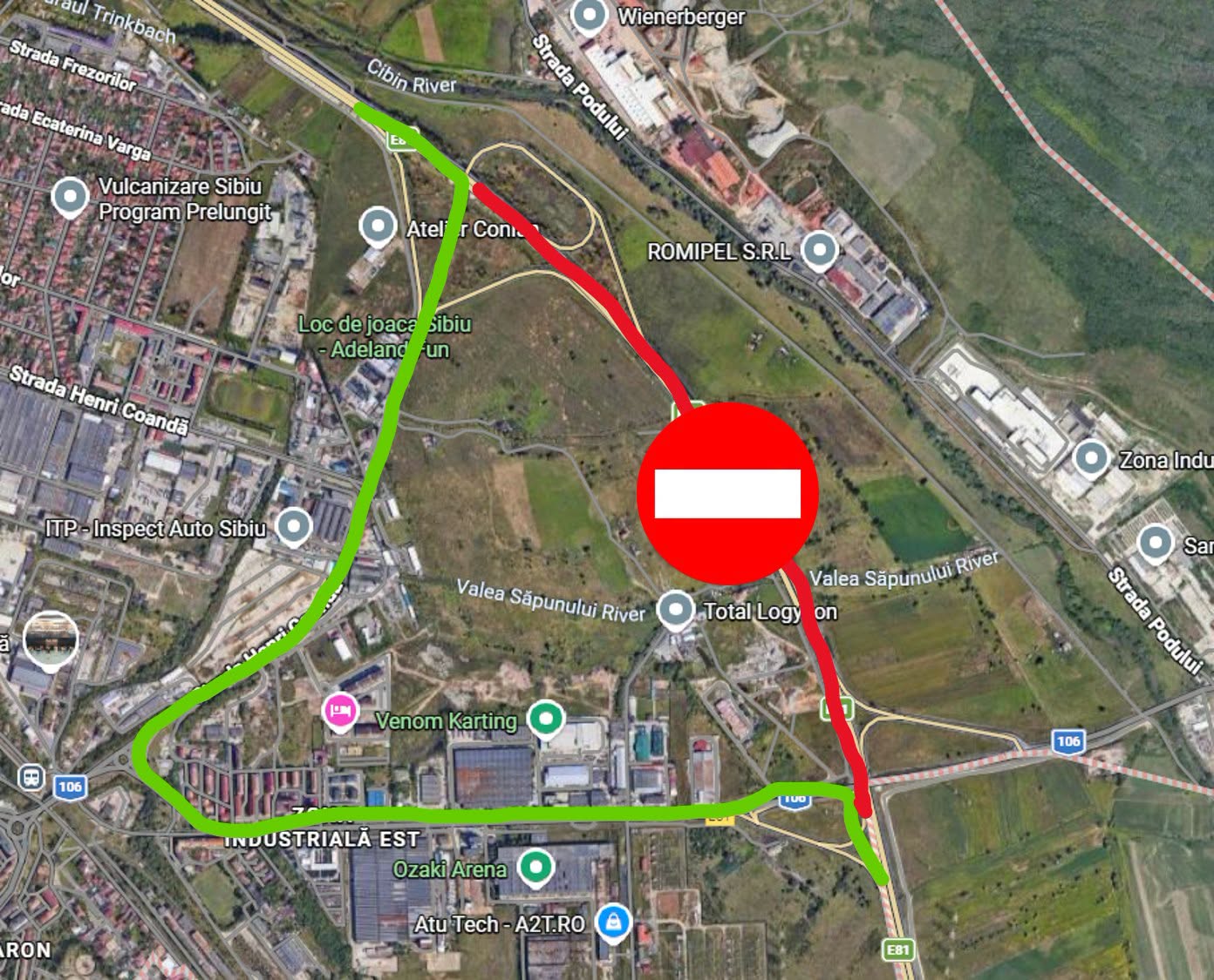 Trafic închis temporar pe Autostrada A1