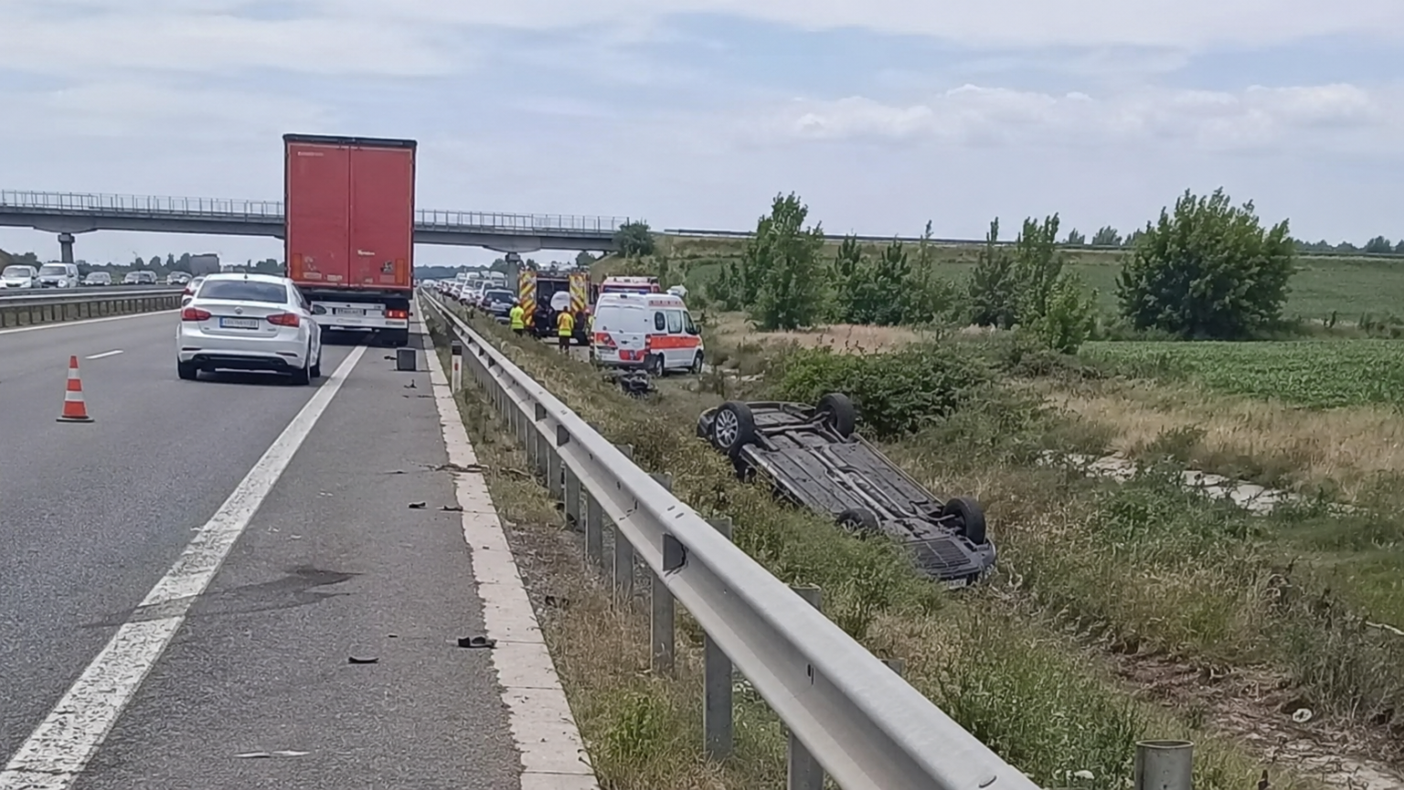 Tragedie pe Autostrada Soarelui