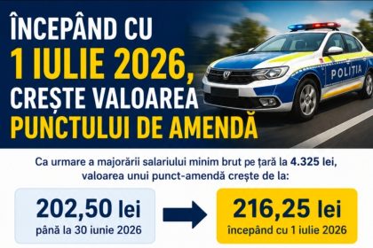 Amenzi mai mari în trafic