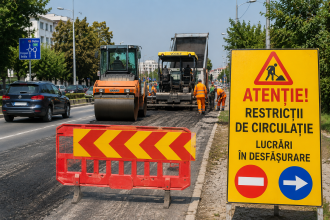 Trafic restricționat pe una dintre cele mai circulate artere