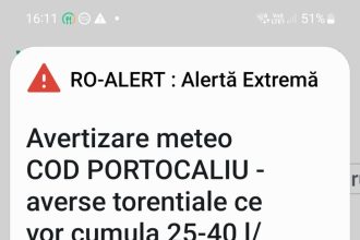 Alertă de vreme severă