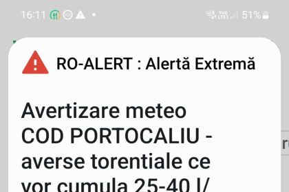 Alertă de vreme severă
