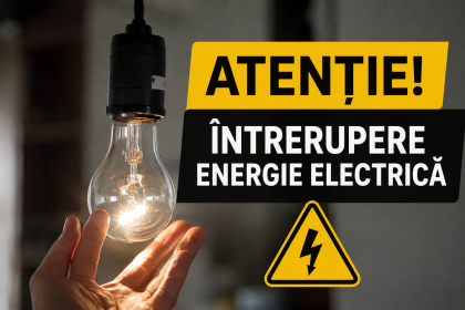 Curentul electric va fi întrerupt