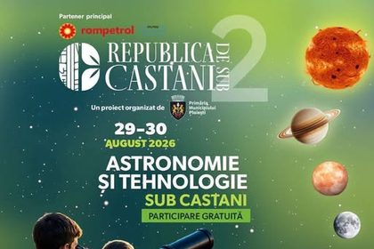 Copii si tineri la ateliere de robotica si observatii astronomice prin telescop pe Bulevardul Castanilor Ploiesti
